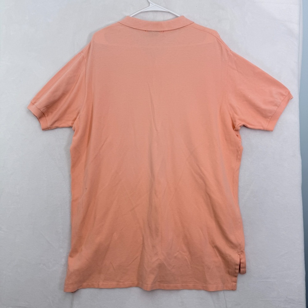 Vintage Polo Ralph Lauren The Big Shirt Polo Mens L Orange Crest Embroidered - Picture 8 of 9